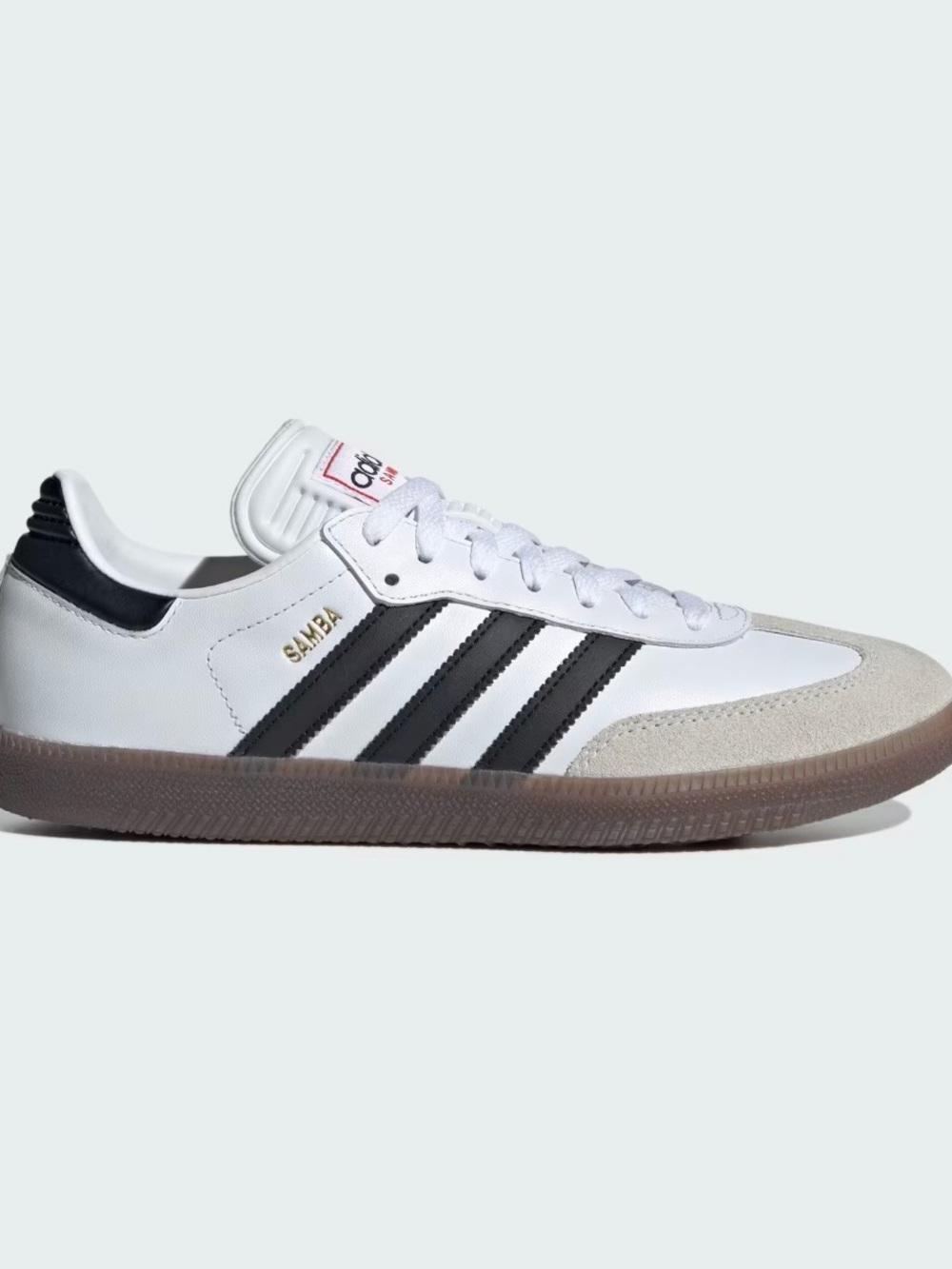 Adidas White Black Gum Samba Classic Sneaker Mens Sz 10